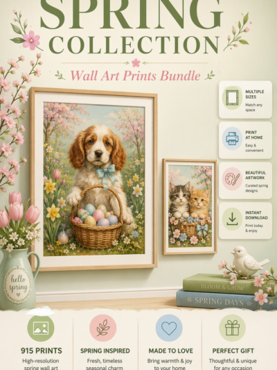 باكدج 915 لوحة ربيعية (Spring Collection) للطباعة والديكور