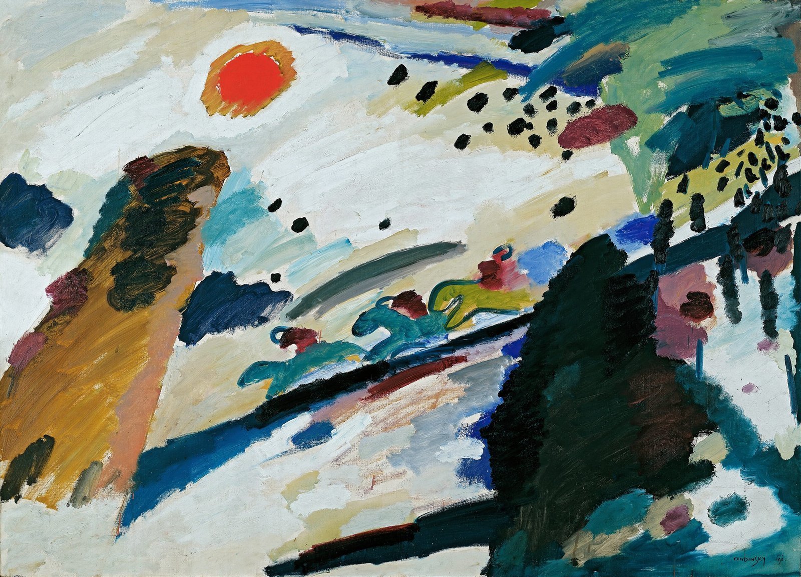باكدج 320 لوحة فاسيلي كاندينسكي (Wassily Kandinsky) للطباعة والديكور - الصورة 2