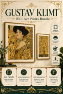باكدج 260 لوحة جوستاف كليمت (Gustav Klimt) للطباعة والديكور