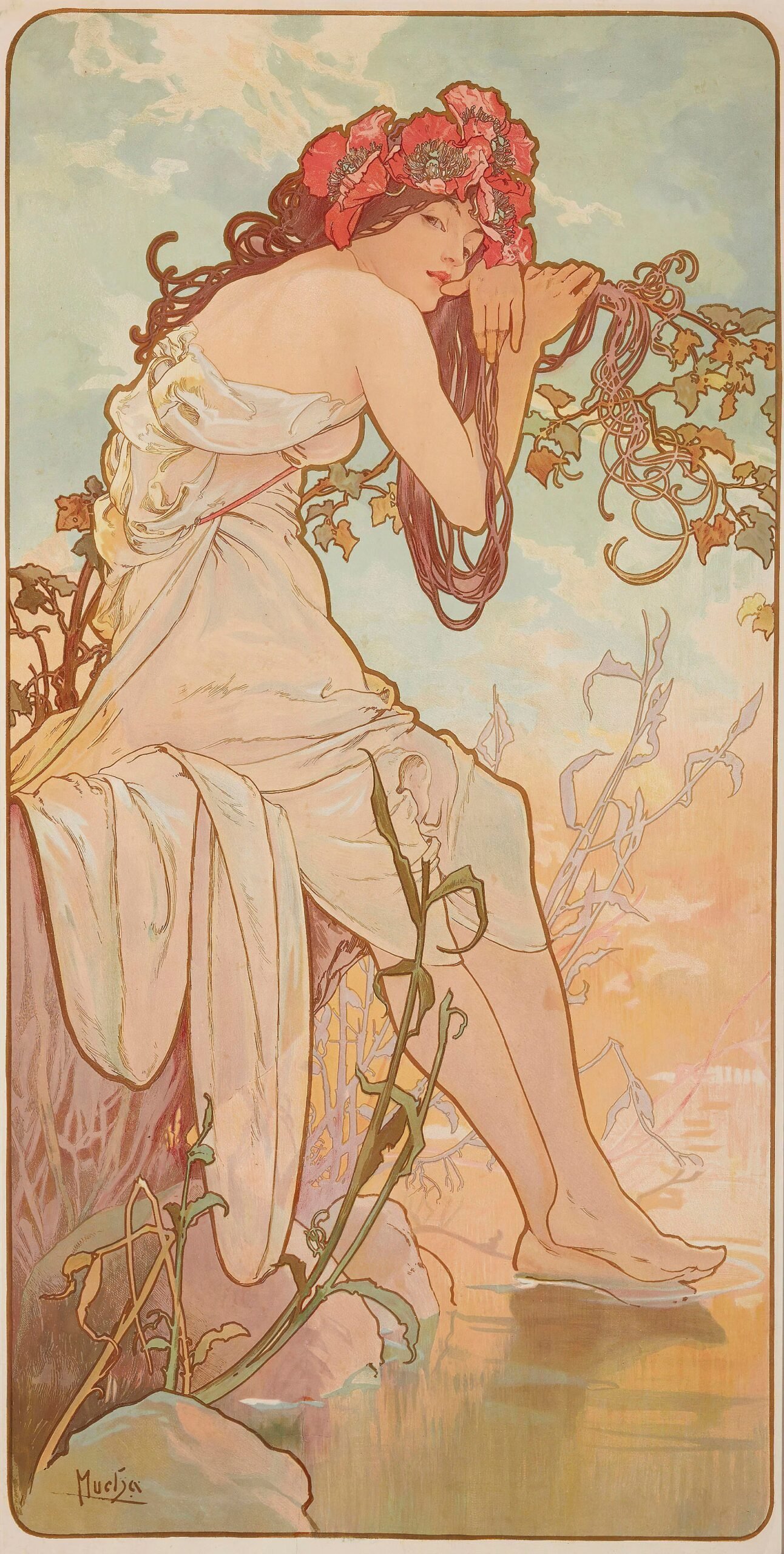 باكدج 195 لوحة ألفونس موخا (Alphonse Mucha) للطباعة والديكور - الصورة 3